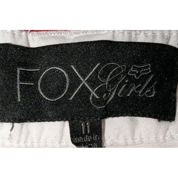 Fox Girls Bermuda Striped White Shorts Size 11 - Picture 6 of 7